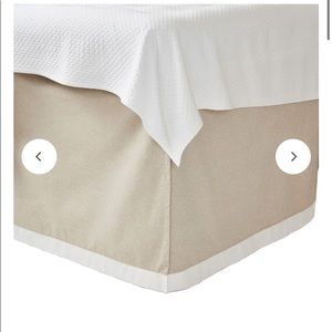Room 422 danish with white band bed skirt for dorm
